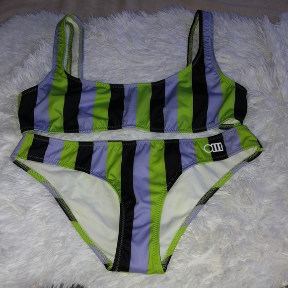 SOLID & STRIPED Elle Striped Bikini Top and bottom - Picture 3 of 7